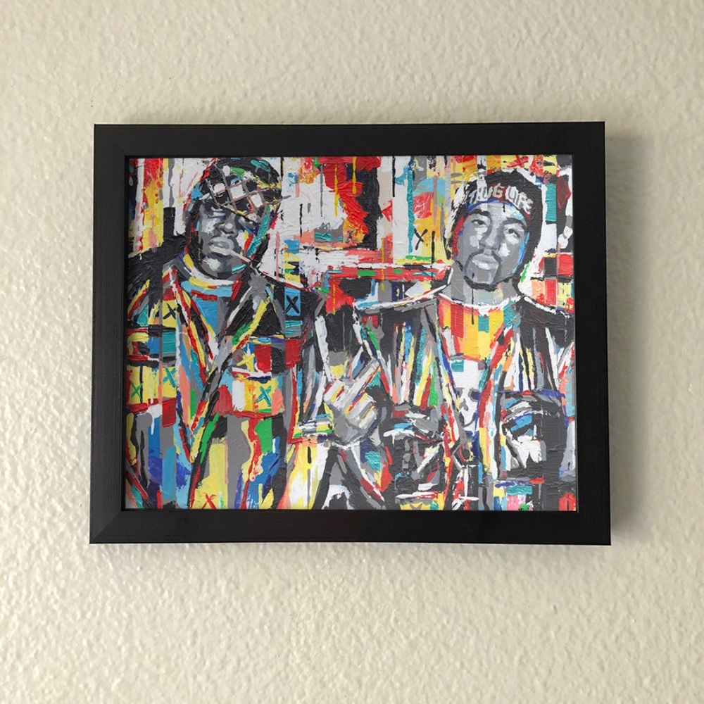 Tupac and Biggie Wall Art